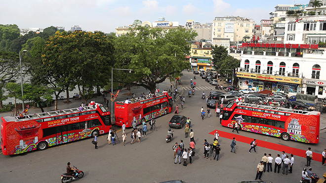 visiter hanoi bus ouvert double etage depart 